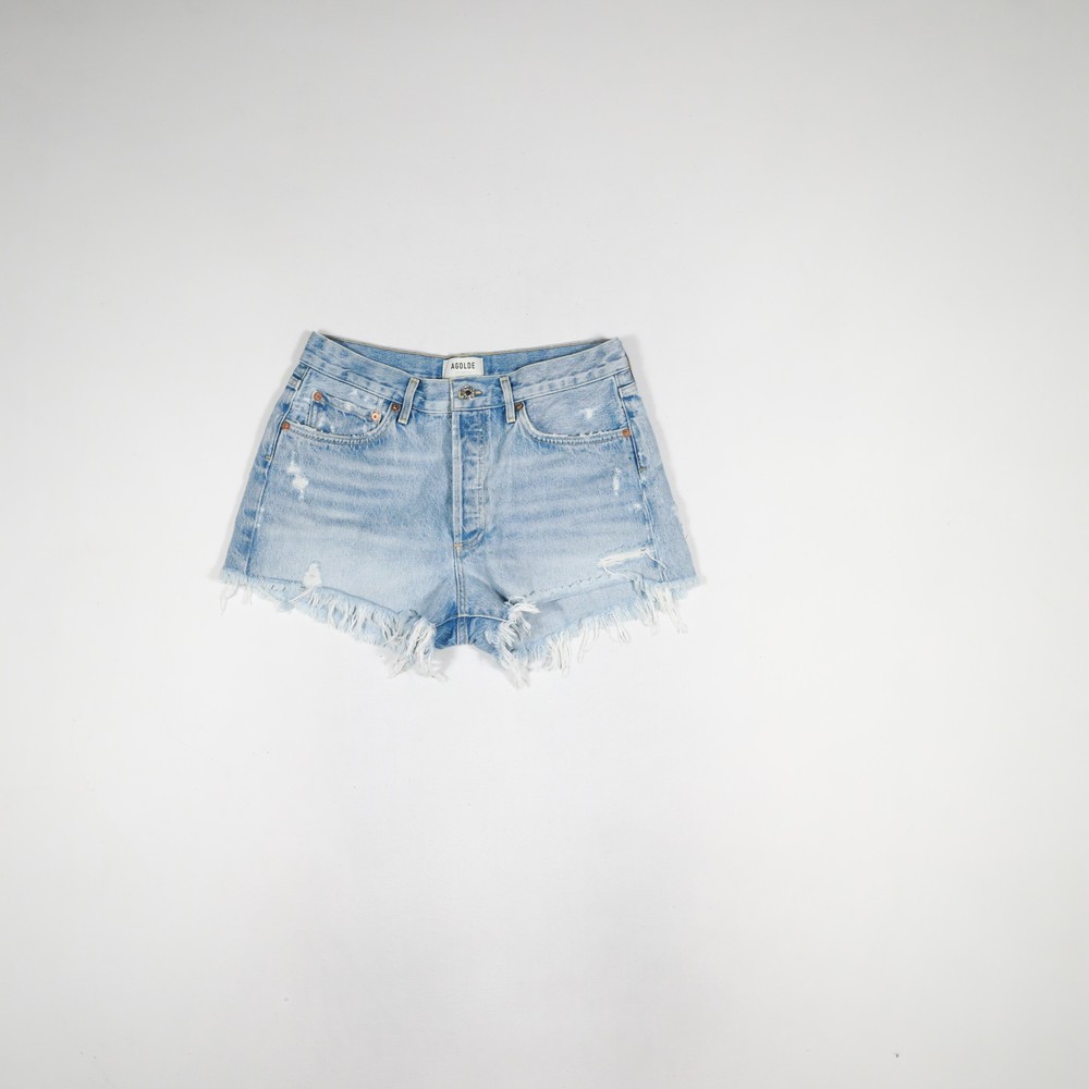 Agolde Womens Old Shorts Size:28 Blue